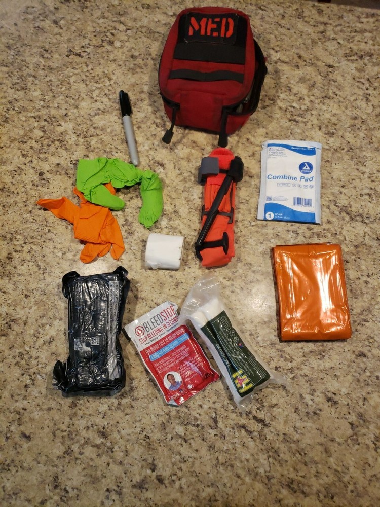 Fully Stocked Individual First Aid Kit (IFAK)