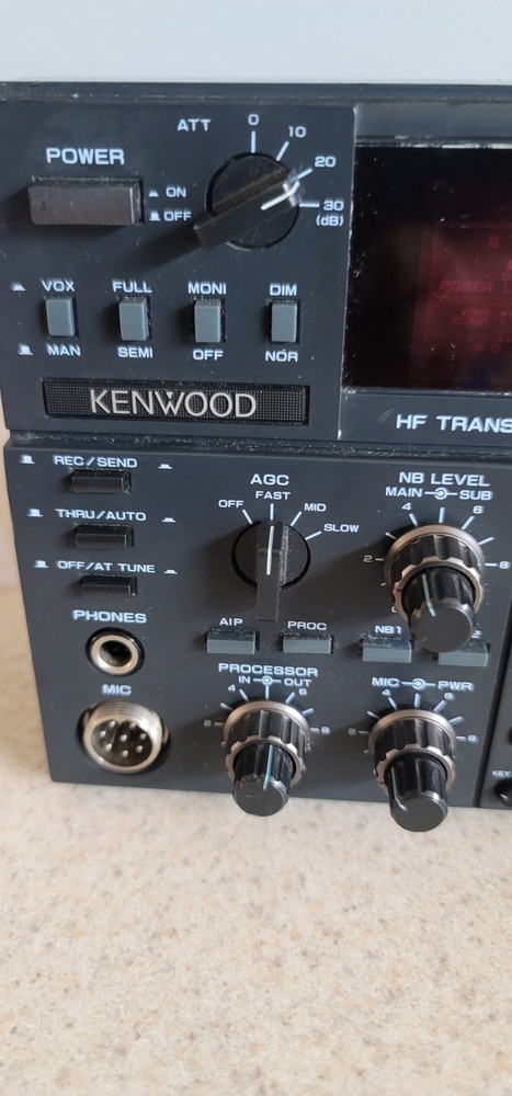 KENWOOD FRONT PANEL W/ DISPLAY FACE CONTROLS SWITCHES KNOBS FOR KENWOOD...