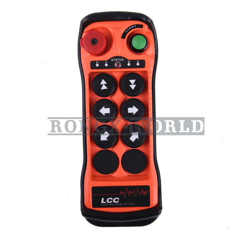 6Button Single Speed Hoist Crane Industrial Wireless Remote Control 12V-380V