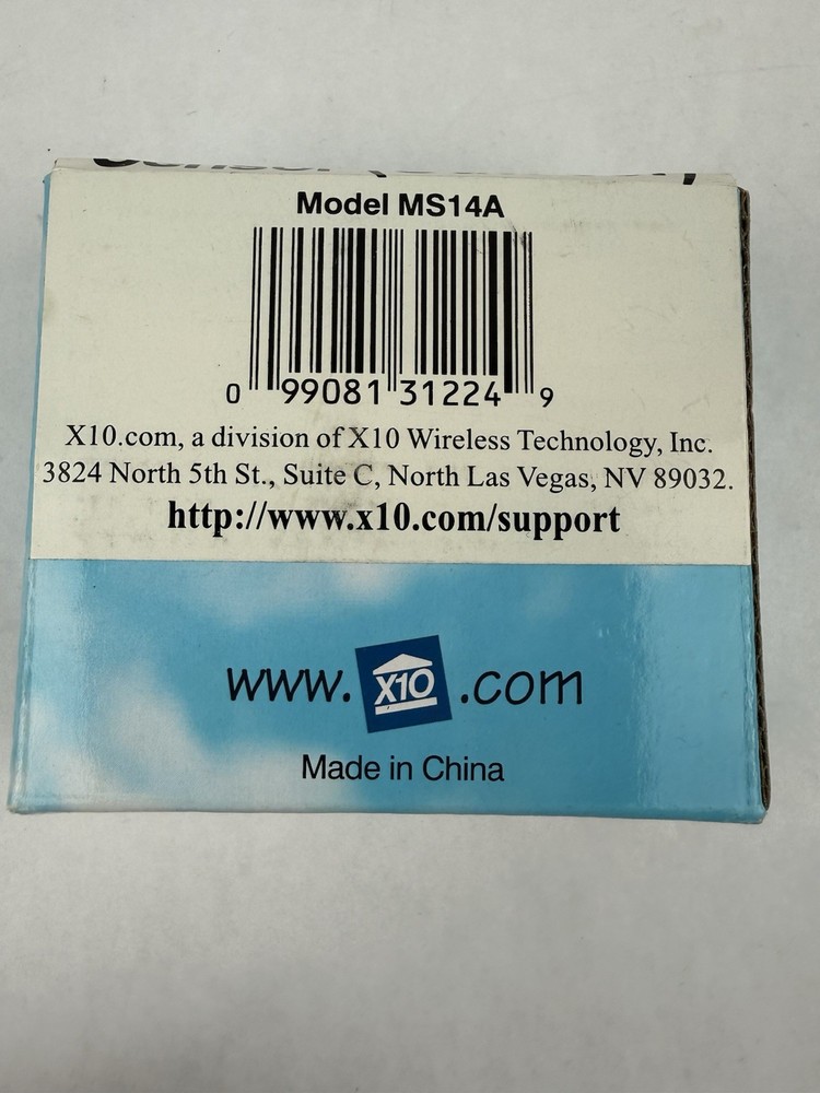 X10 Active Home Active Eye Indoor/Outdoor Motion Sensor Model MS14A Sensor X2