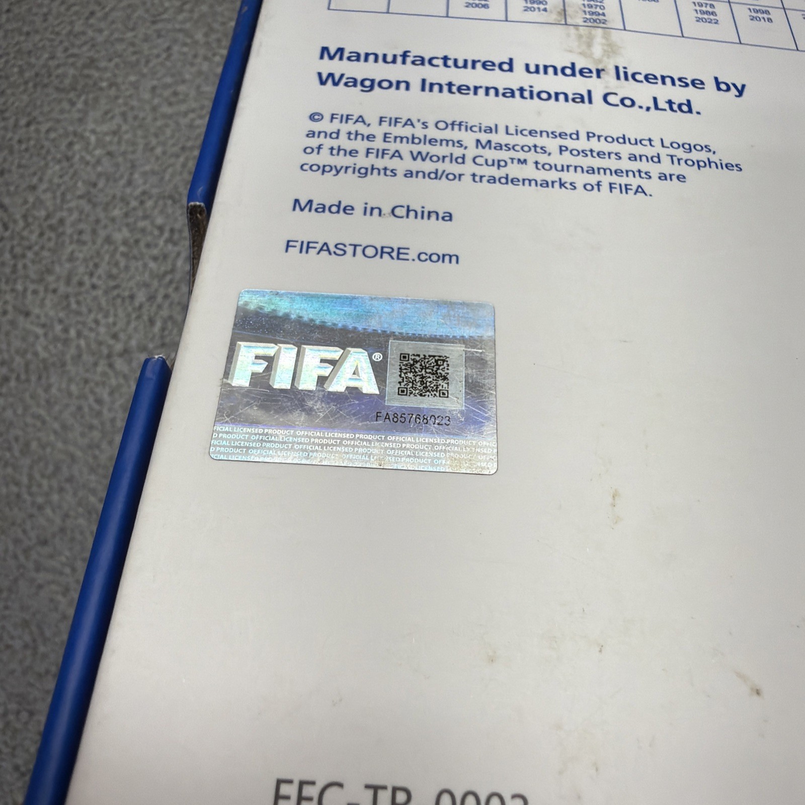 FIFA CLASSICS WORLD CUP TROPHY REPLICA