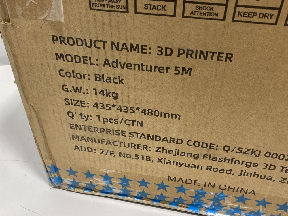 Flashforge Adventurer 5M 3D Printer, 600mm/s High Speed, Beginner-friendly