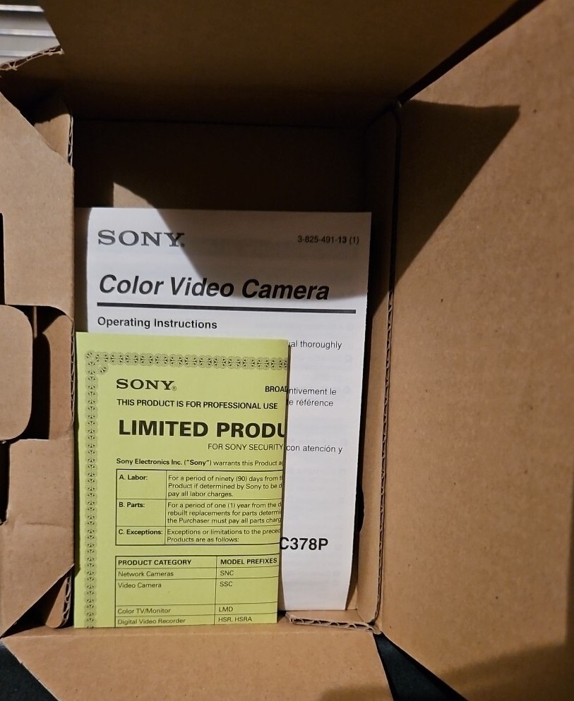 Sony Color Video Camera SSC-DC374