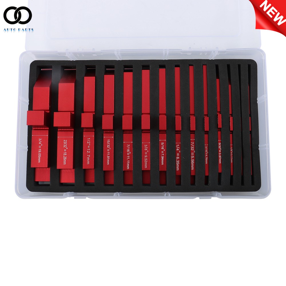 Aluminum Height Gauge Router Table Setup Bars Precision Setup Blocks 14PCS