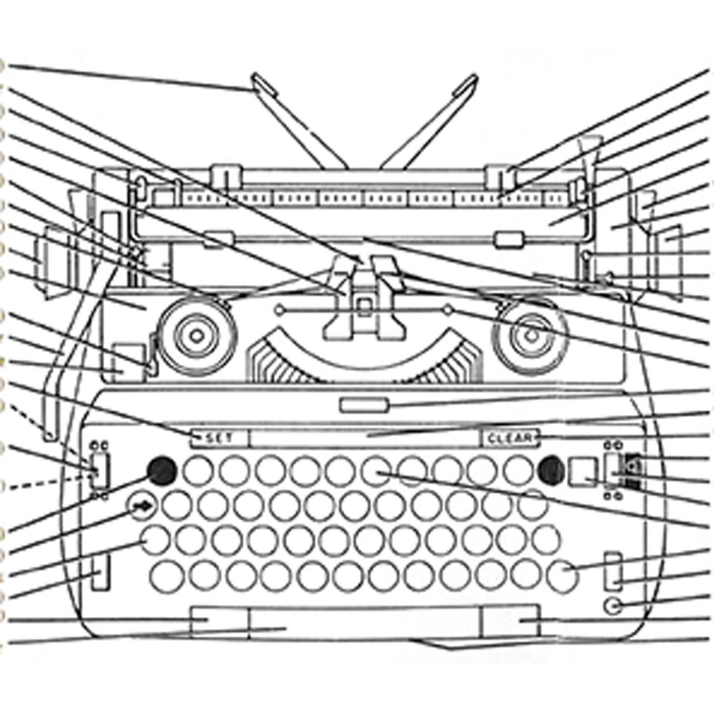 1960s Sears Medalist Electric 12 Typewriter User Instruction Manual Guide Book
