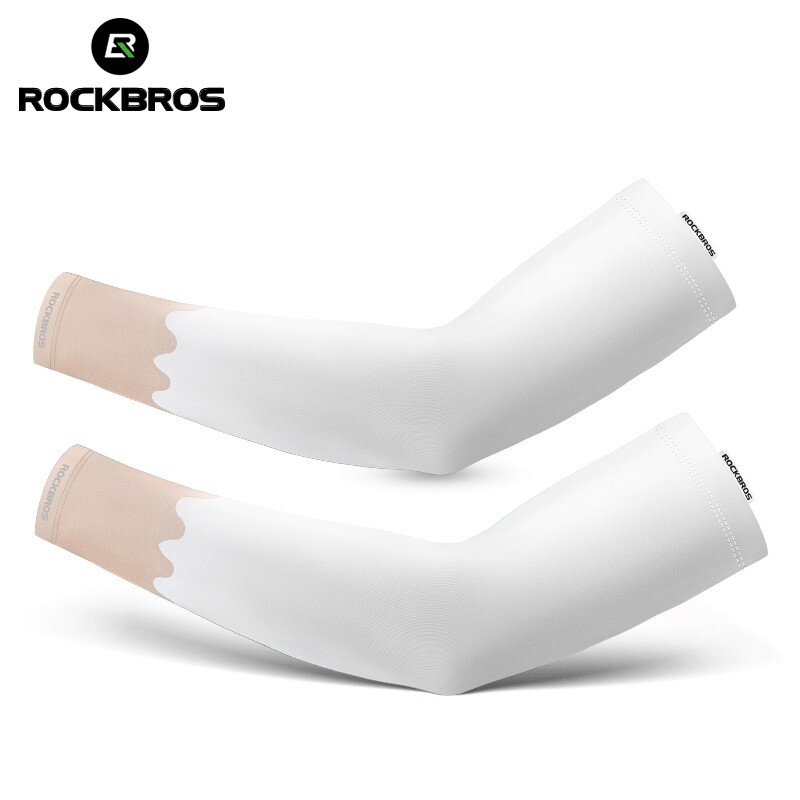 ROCKBROS Arm Sleeves UV Protection Ice Silk Arm Sleeves Comfort High Elasticity