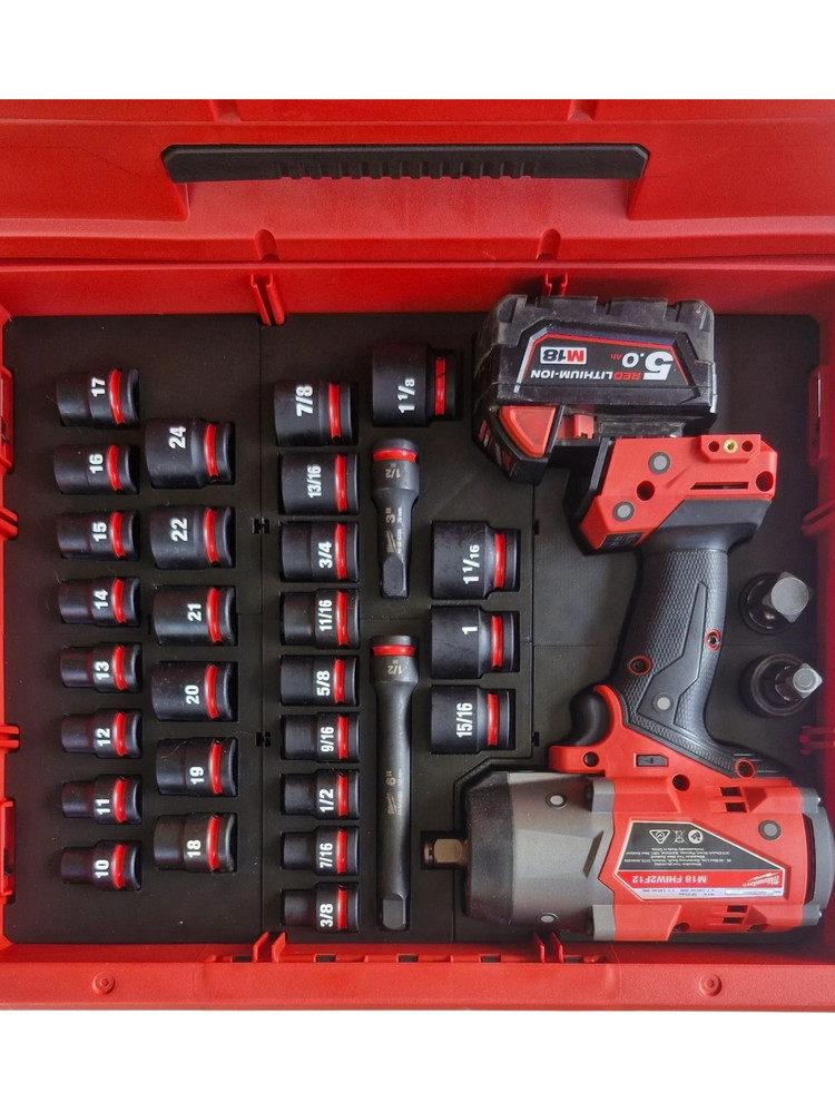 M18 Fuel High torque Impact INSERT for 3 Draw Packout