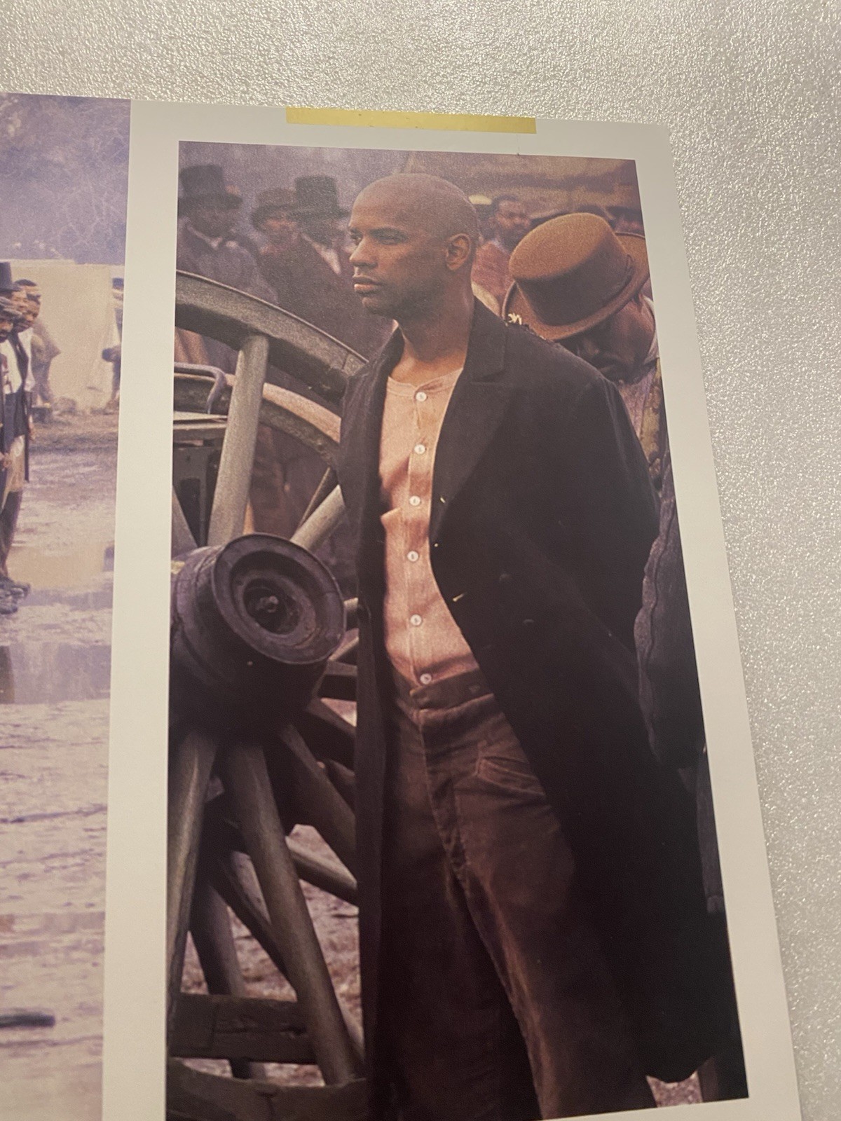 Rare GLORY Movie Promotional Book Photos w/ Denzel Washington Mathew Brodderick