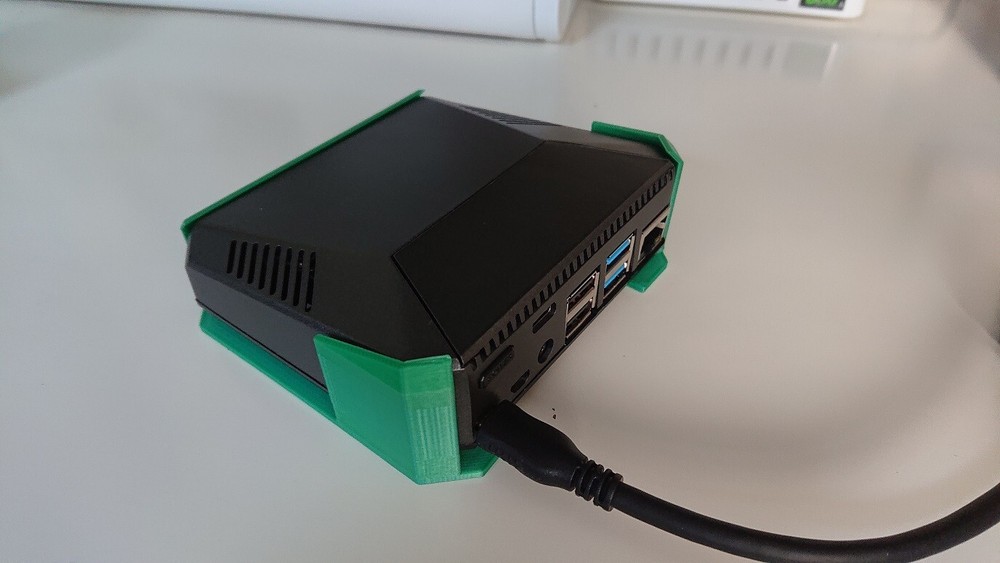 Wall Mount Bracket Holder for Raspberry Pi 4 Argon One Case (V1 & V2)