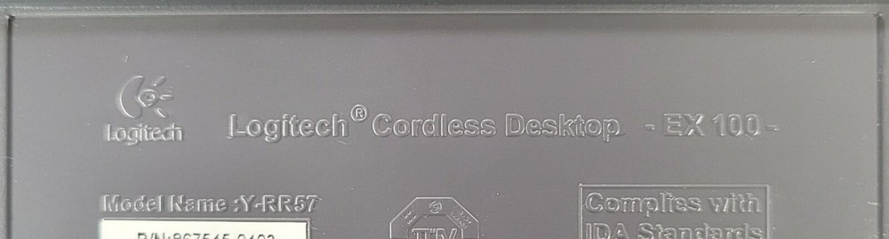 Logitech Cordless Desktop EX100 Keyboard