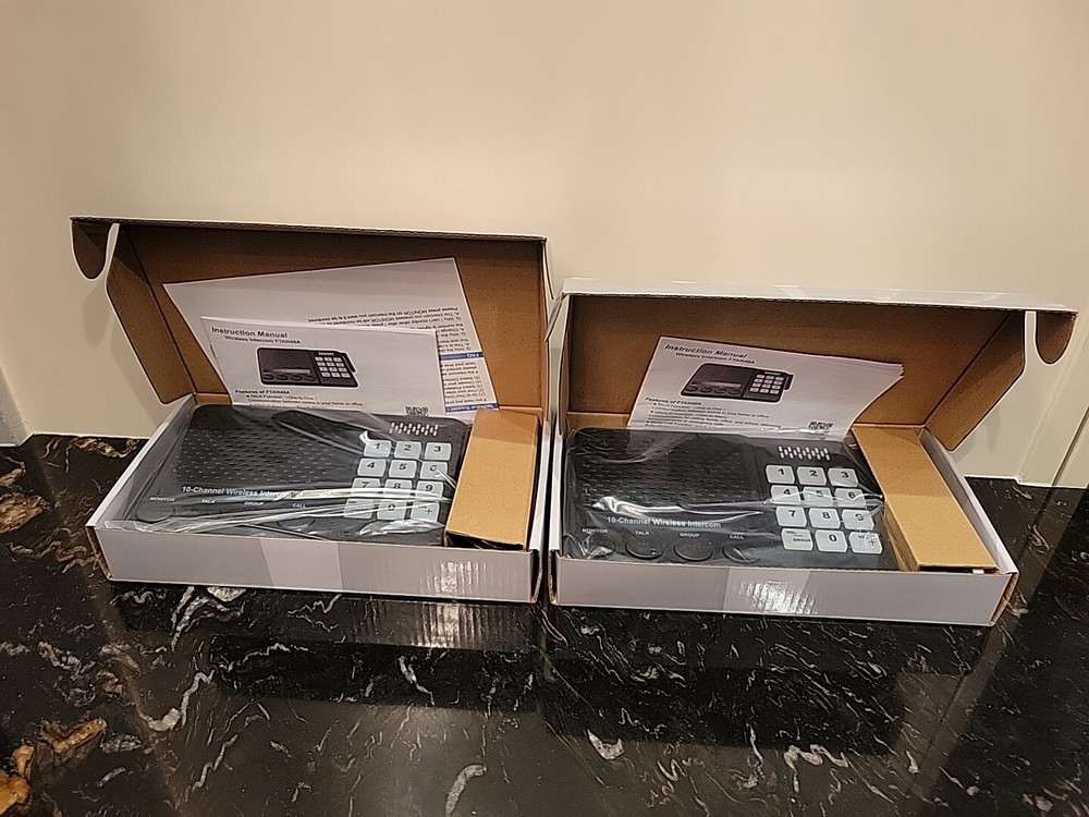 Lot 2 Sanzuco 10-Channel Wireless Intercom Model FTAN40A - New