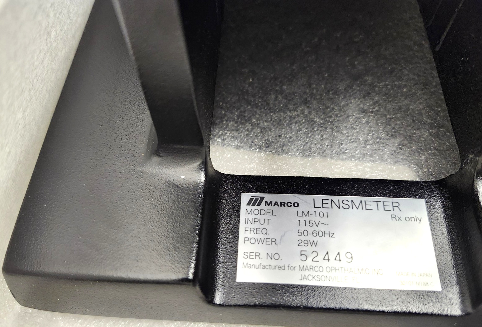 Marco LM 101 Manual Lensometer