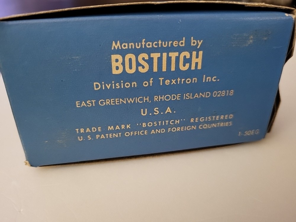 Vintage Bostitch Chisel Point Staples Open Box