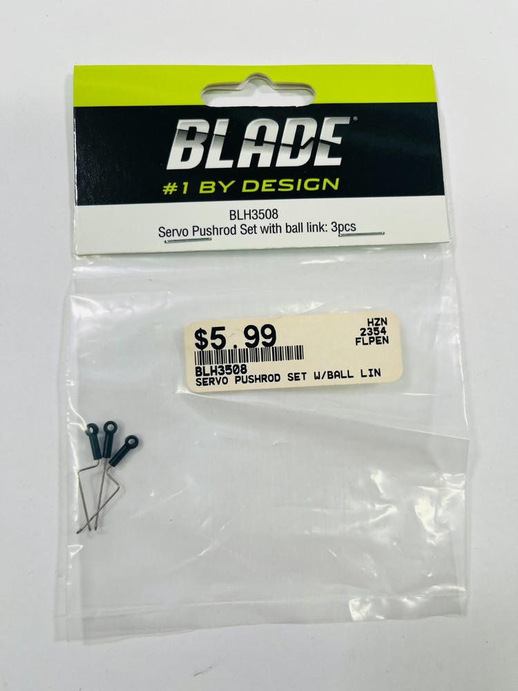 Blade Servo Pushrod Set w/Ball Link (3) [BLH3508]