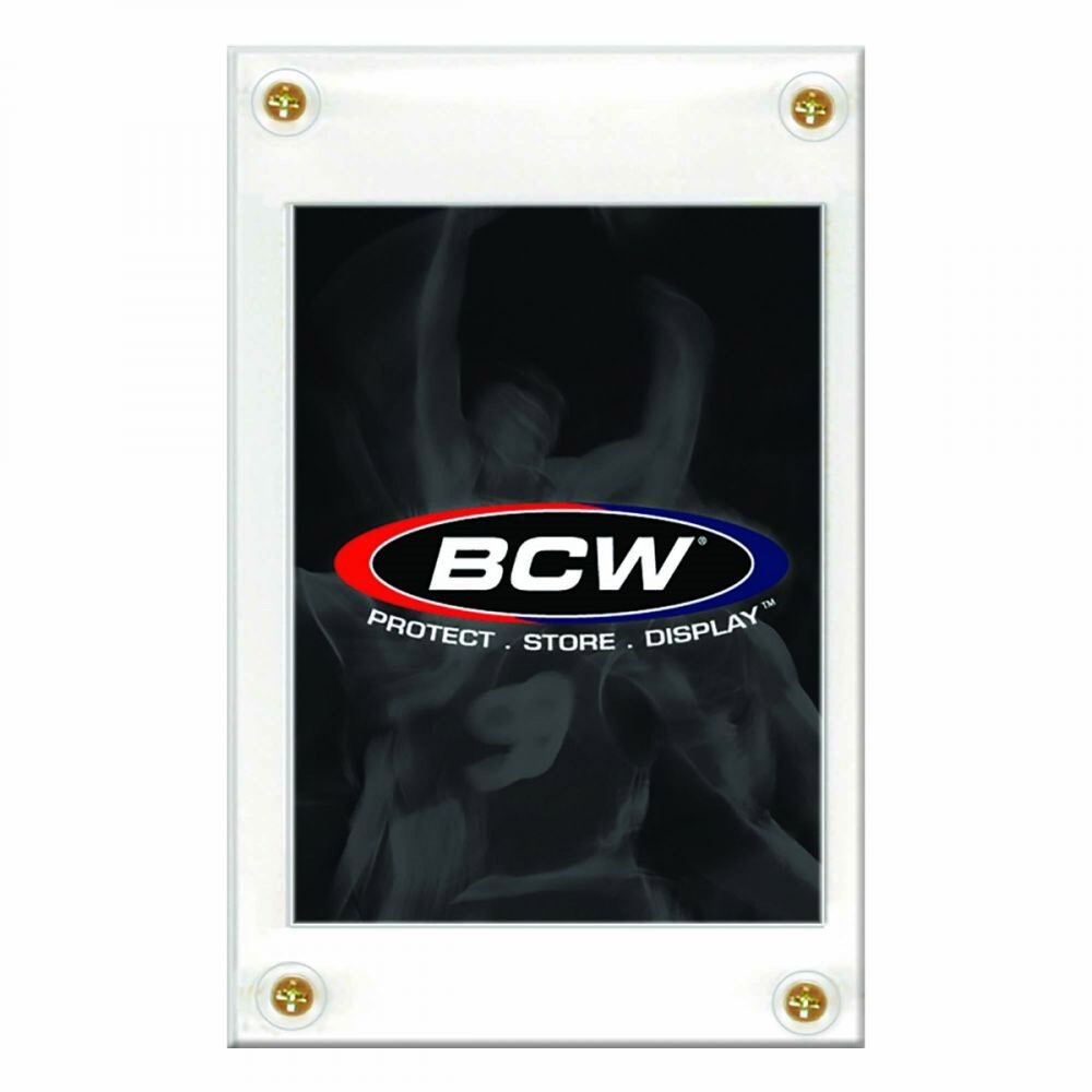 15 BCW 4 Screw Recessed Sport Trading Card Holder Screwdown Display Protector