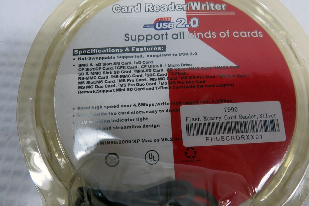 USB 2.0 Card Reader- New in Package