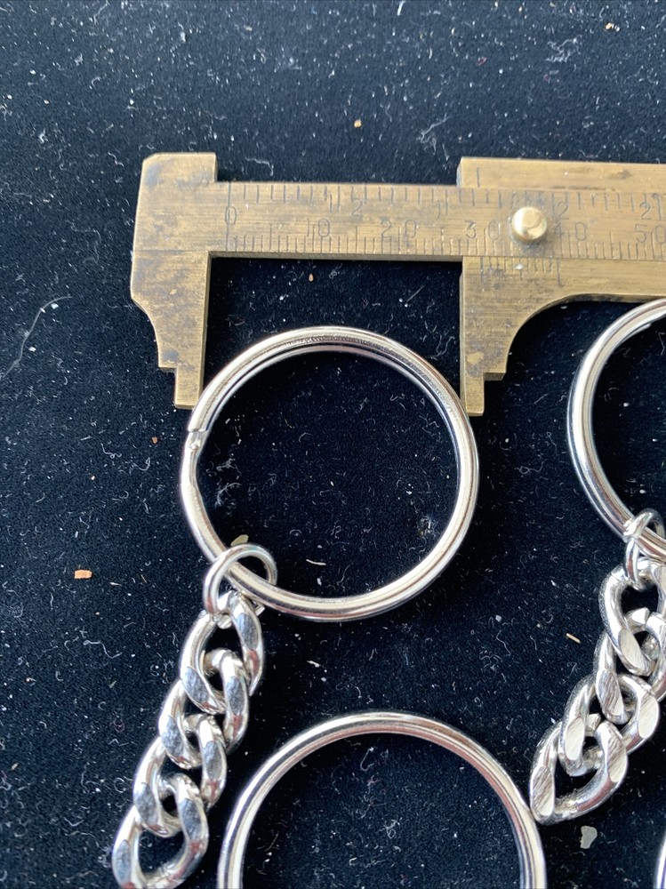 12 Pieces Silver Plated Key Chain Findings