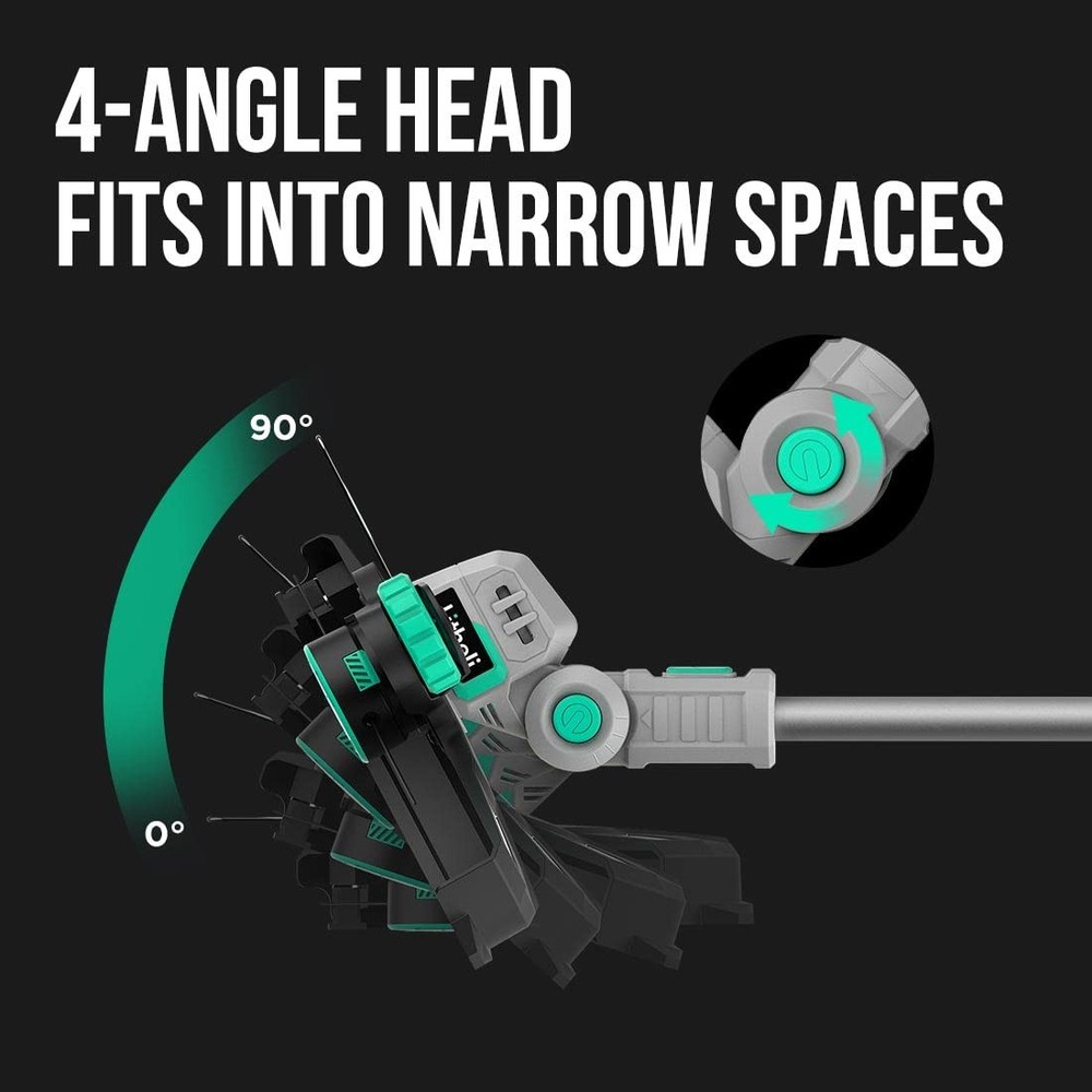 20V 12" Cordless String Trimmer/Wheeled Edger, Battery Powered Weed Wacker wi...