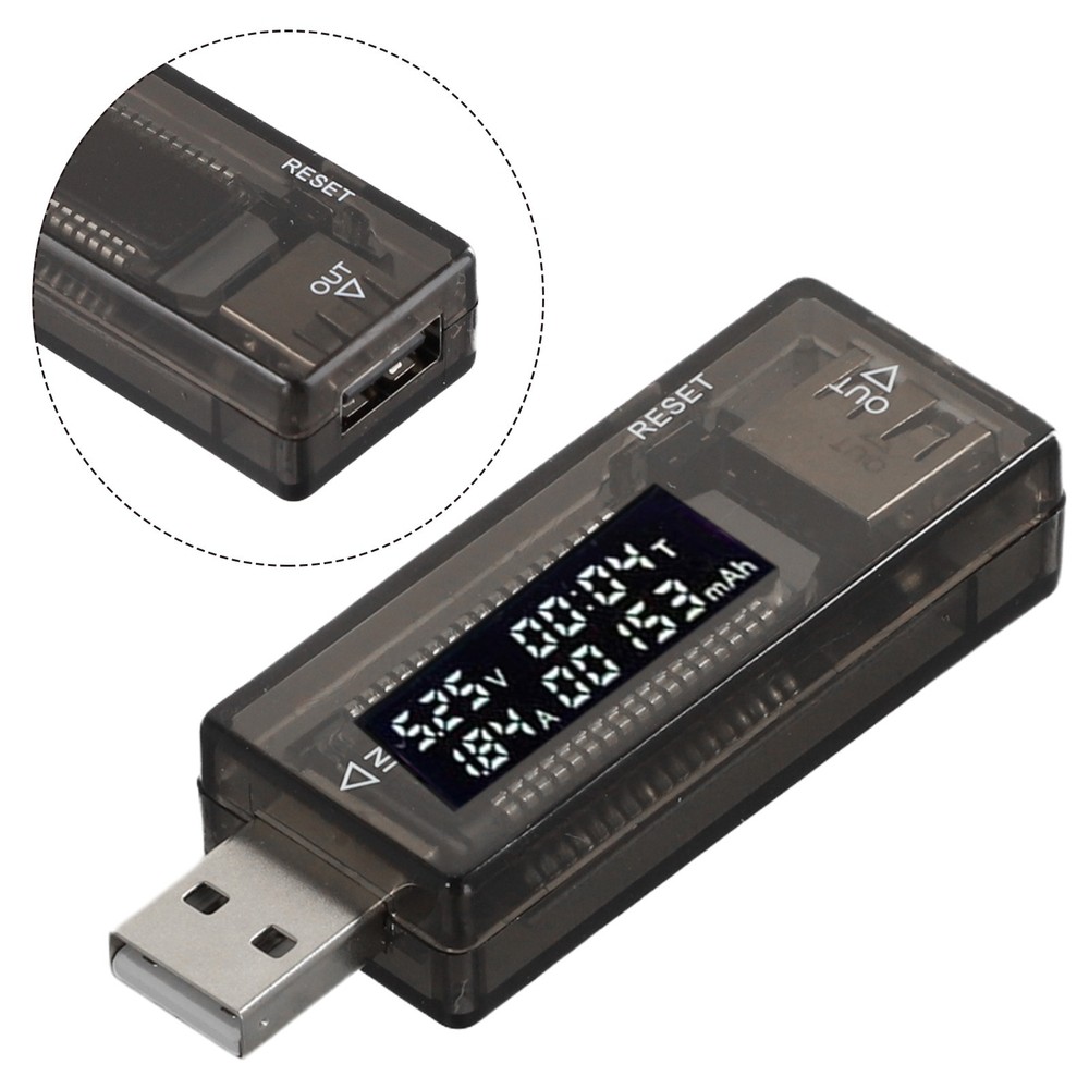 Durable USB Detector LCD Display Power Capacity Tester Current Meter
