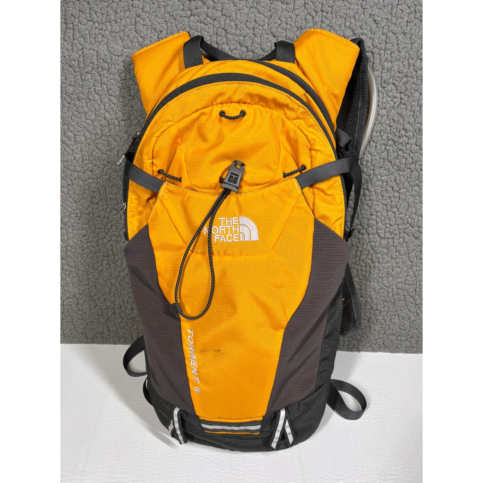 The North Face Torrent 8 Hydration Pack Backpack Orange Grey Hiking Daypack