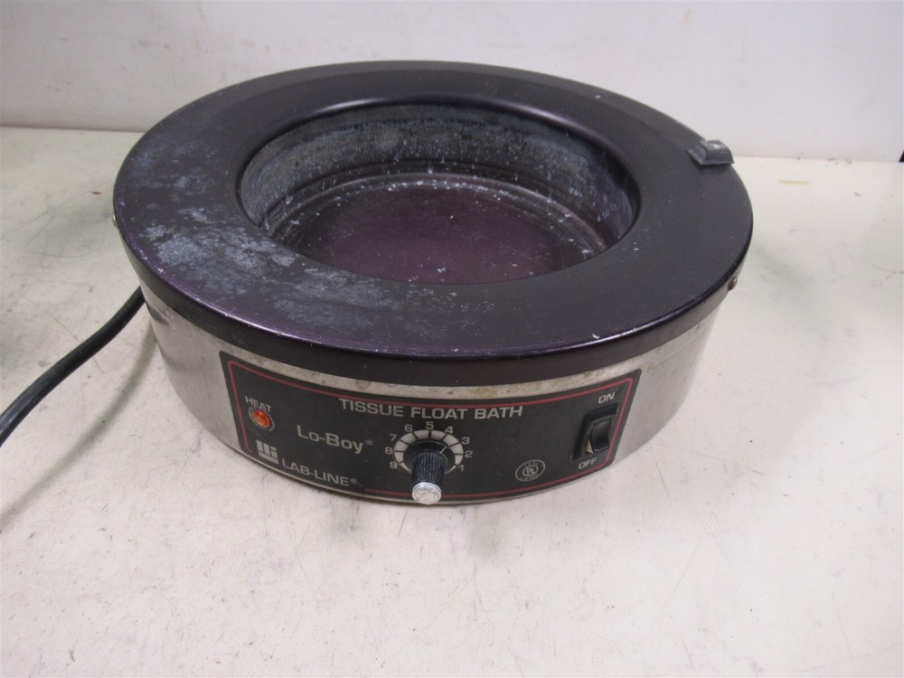 Lab Line Tissue Float Bath Lo-boy 26103 Heated Lab Bath Unit Round 9" Diameter