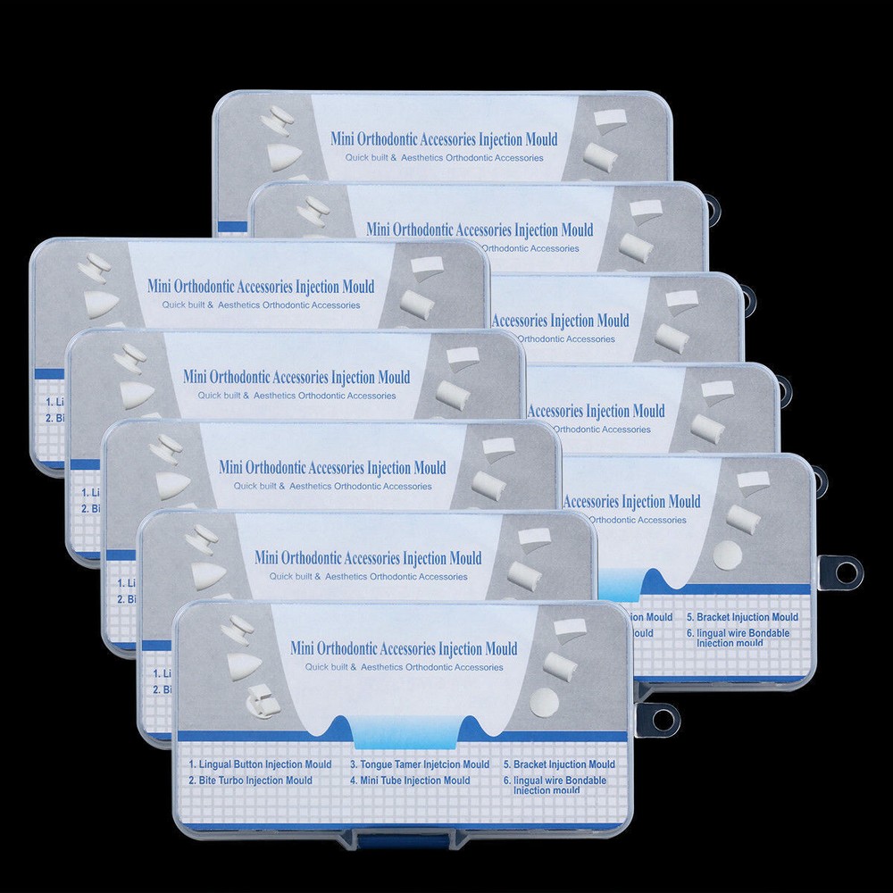 5Pack Dental Forming Mold Lingual Button/Wire Mini Accessories Injection Bracket