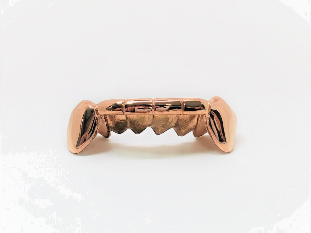 925 Solid Sterling Silver Front Bar Tip Covering Custom Hand Made Grill Grillz