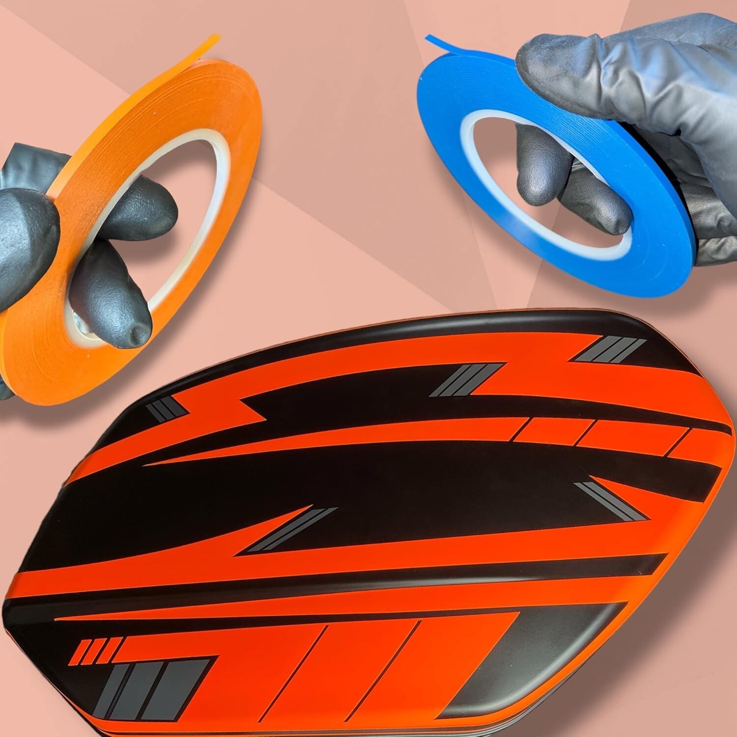 LiME LiNE Vinyl Masking Tape for Pinstriping - Combo Pack [ 1/4" 1/8" 1/16" ]