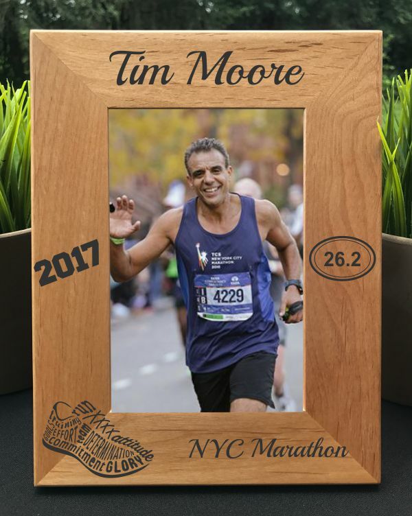 Personalized Engraved // Marathon Distance Running // Picture Frame