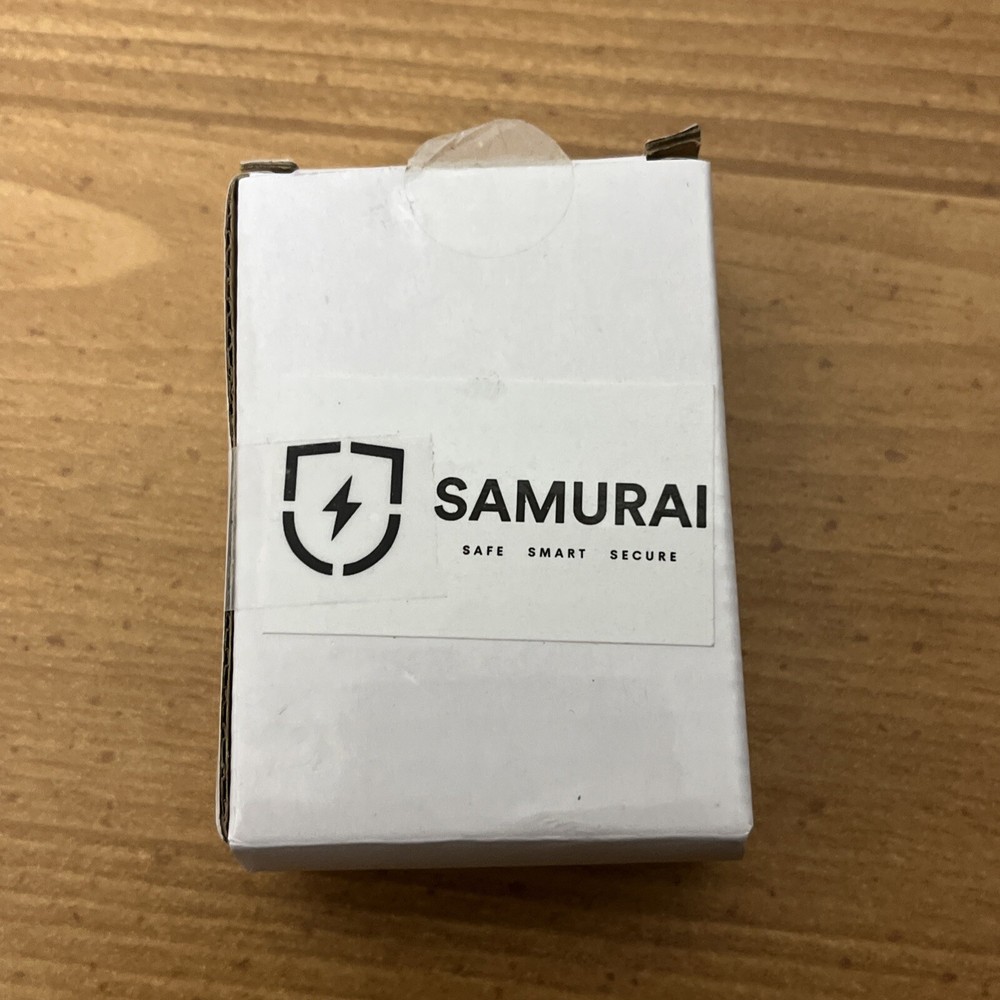 Samurai RECHARGEABLE Personal Alarm Keychain & LED Light MARBLE SSB6