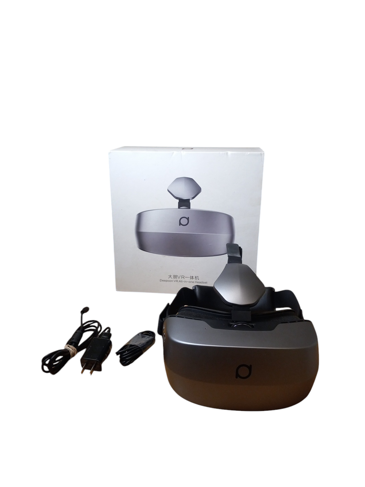 Deepoon M2 VR Virtual Reality Headset & Cables tested working great