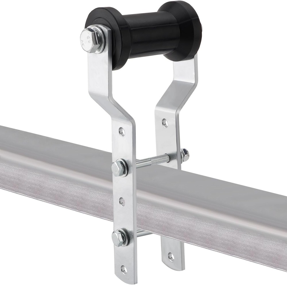 5" Adjustable Rubber Keel Roller with Panel Bracket Assembly for 3" Wide Tongue