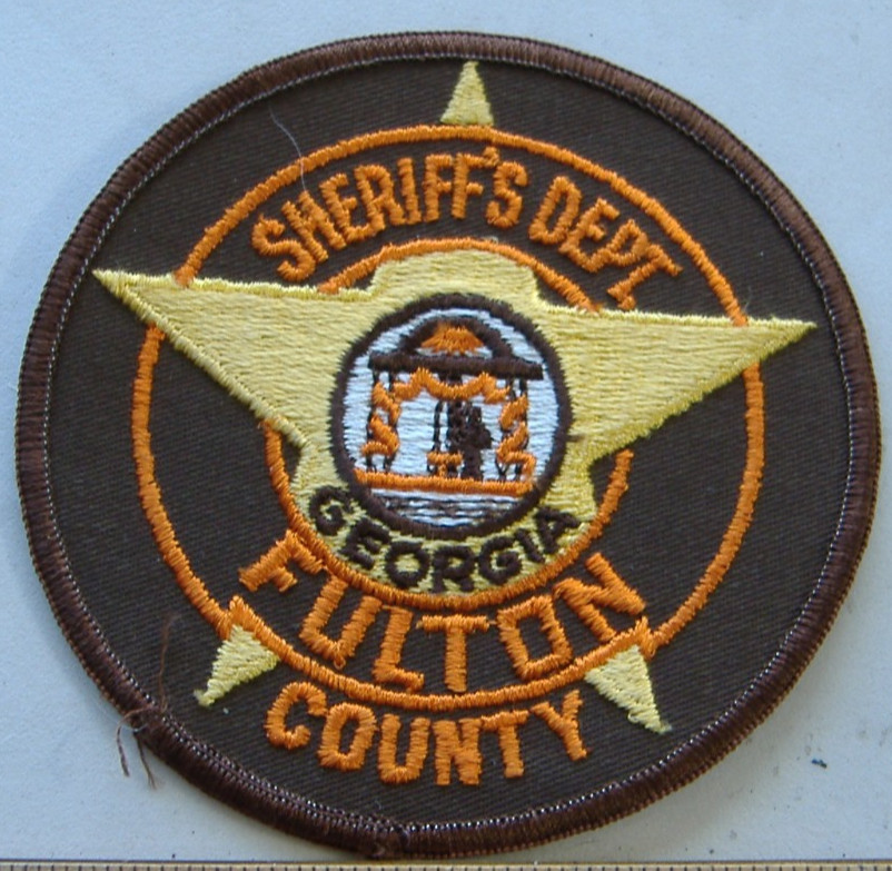FULTON  COUNTY SHERIFF   GEORGIA    FABRIC   PATCH