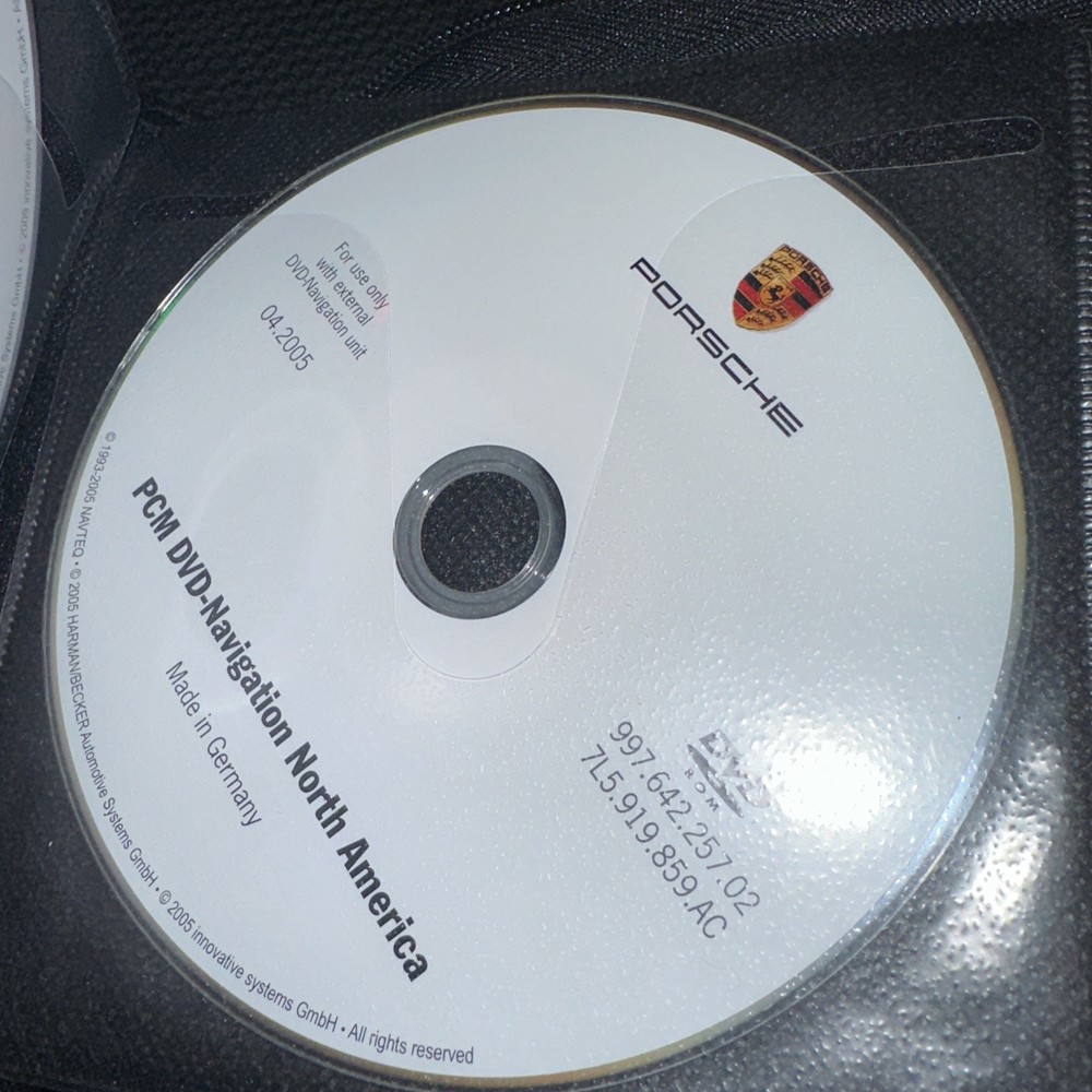 Porsche Cayenne Multimedia Update CD Navigation With Case