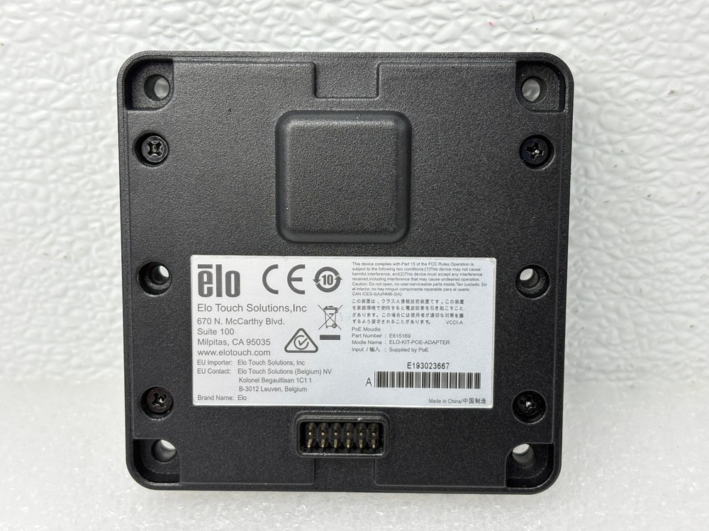 USED | ELO E615169 / ELO-KIT-POE-ADAPTER ADAPTER KIT ANDROID POE Module - Black