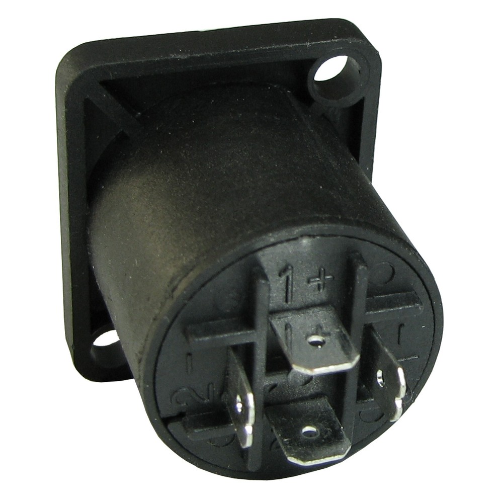 4 pole conductor panel surface mount speakon compatible speaker connector jack