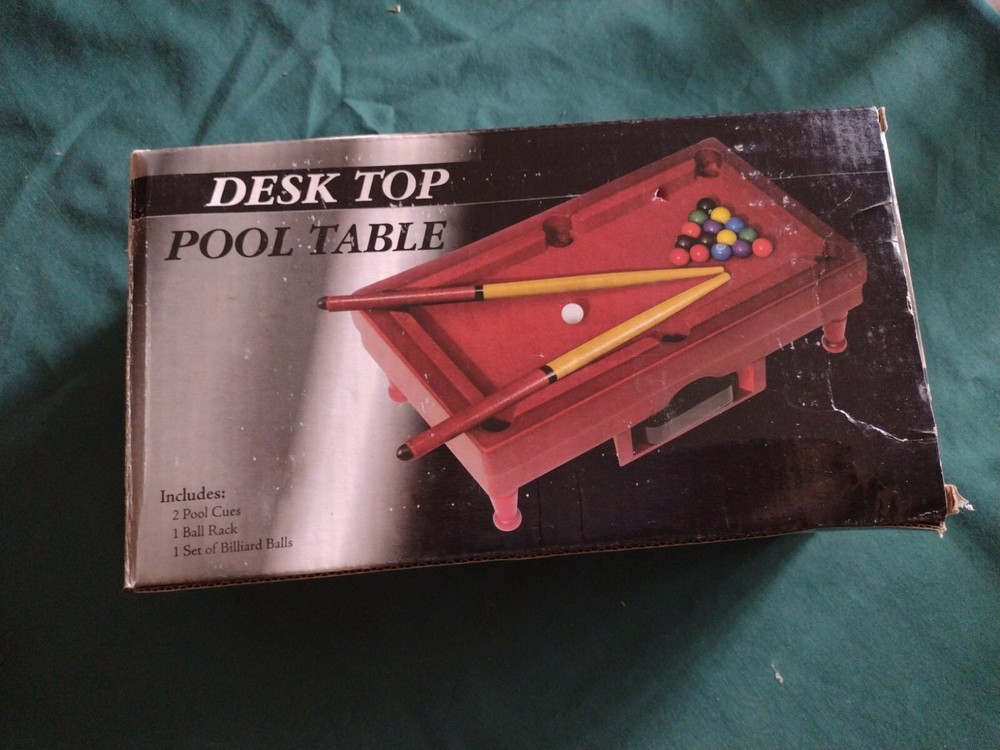 Tabletop Billiards Mini Desktop Pool Table Toy Educational Kids Game Set