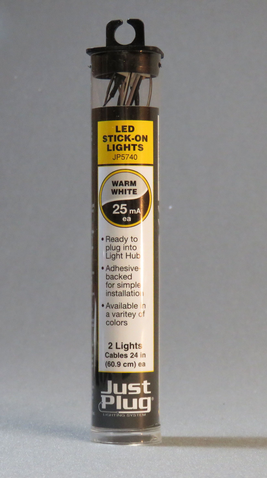 WOODLAND SCENICS STICK ON LIGHT JUST PLUG LIGHTING SYSTEM LED WARM WHITE WDS5740