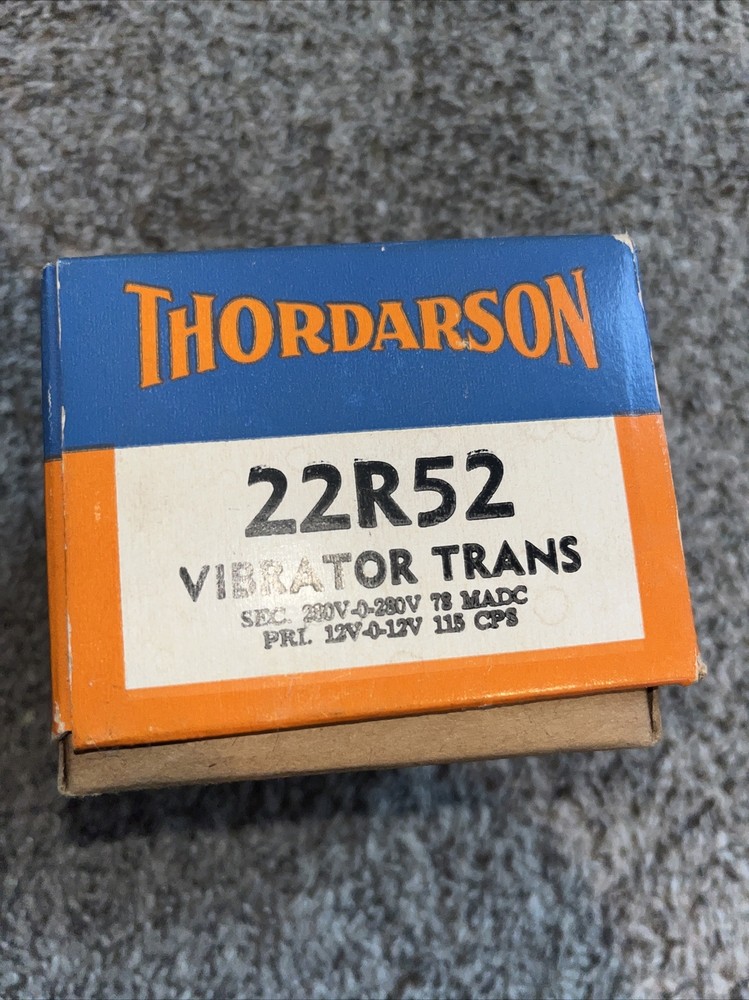 Thordarson 22R52 Vibrator Transformer New Old Stock