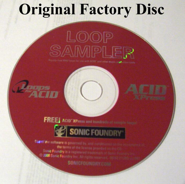 Factory Original Acid Loops Sample CD from Sonic Foundry