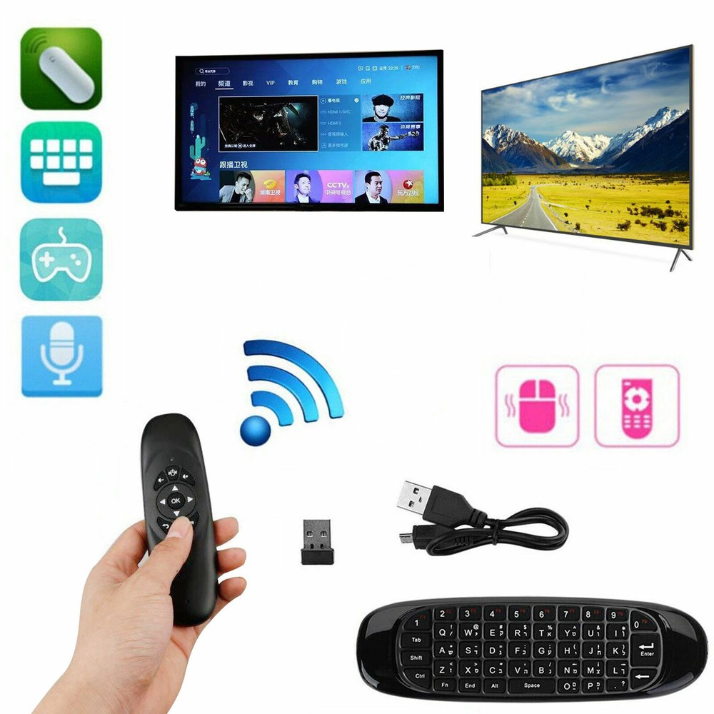 Mini 2.4G Remote Control Wireless Keyboard Air Mouse for PC Smart TV Android BOX