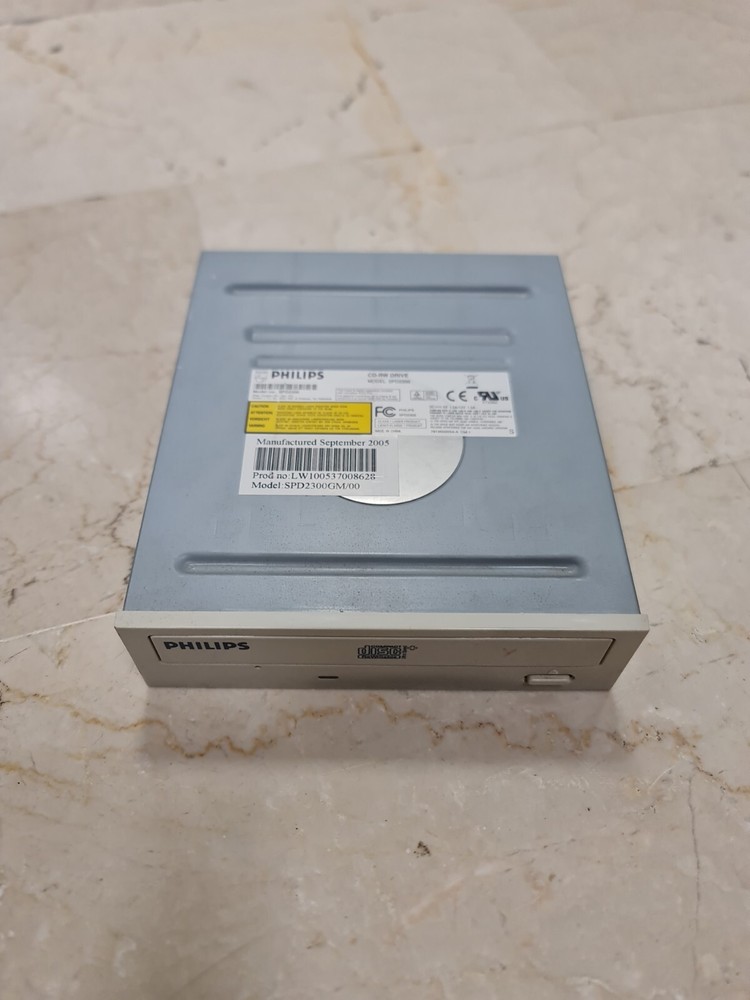 PHILIPS SPD2300 BEIGE BURNER CD DVD PLAYER USED WORKING