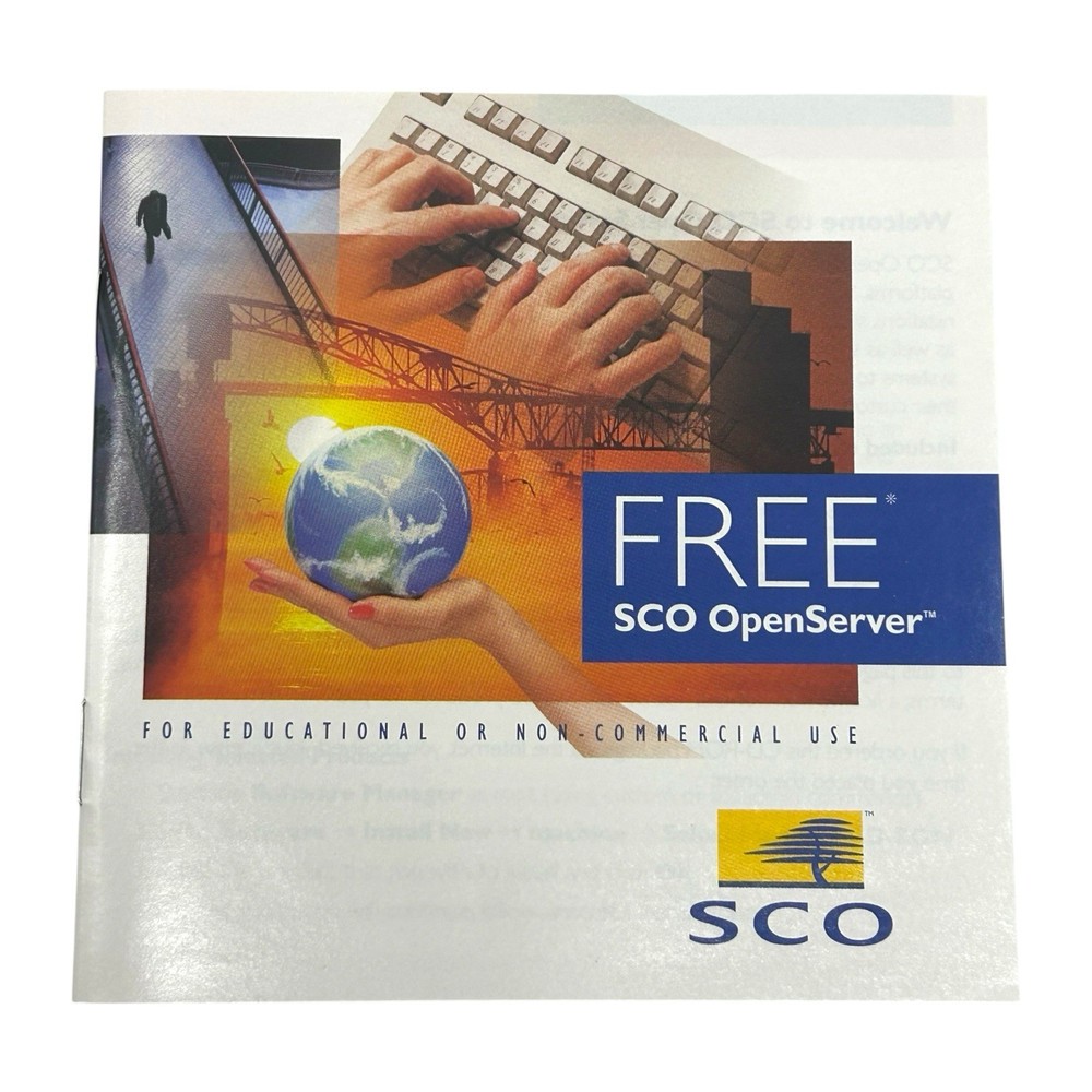Free SCO OpenServer 5.0.2 w/ Enhancement Products & Java Dev Kit Vintage 1997