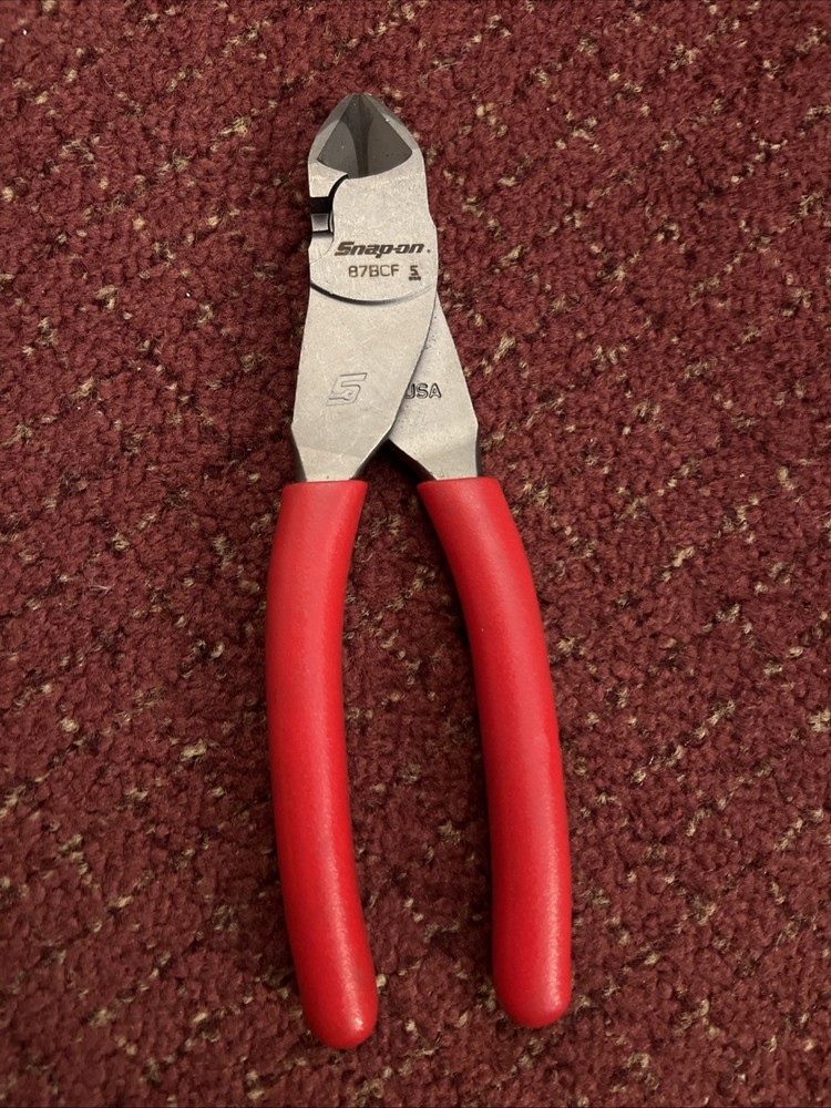 Snap On Tools 87BCF Soft Grip Vector Edge Diagonal Cutter Pliers 7.5" NEW 🔥