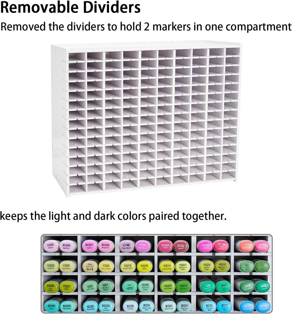 300 Marker Rack Organizer - Easy Assembly, No Tools Required
