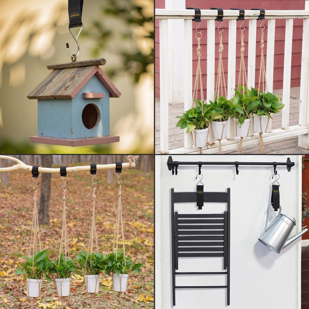 Trilancer 6Pack HookandLoop Extension Cord Straps Cable Management