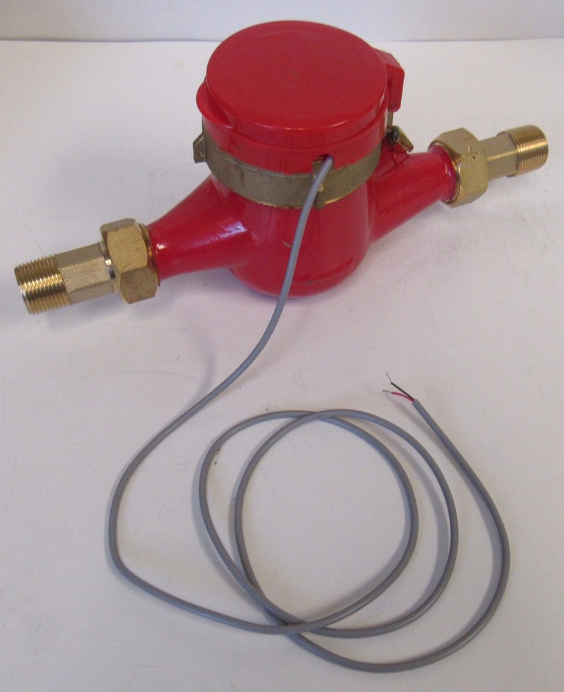 New PRM 3/4" NPT Multi-Jet Hot Water Meter with Pulse Output