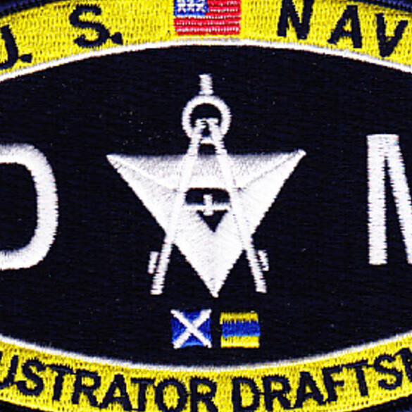 Technical Administrative Rating Illustrator Draftsman Patch