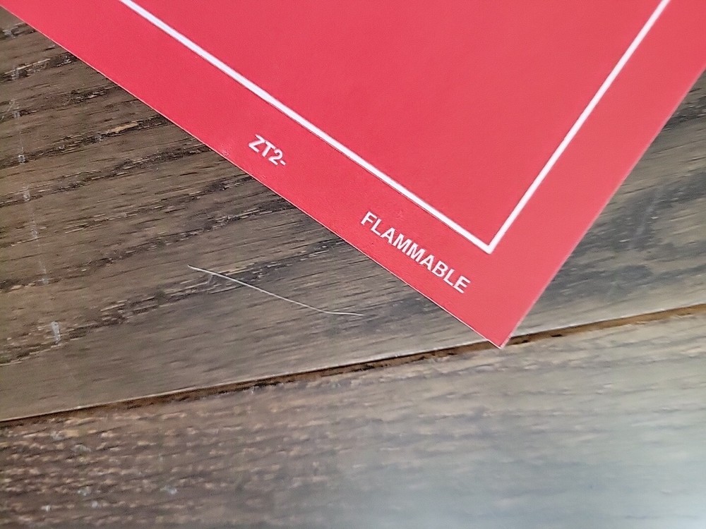 Labelmaster ZT2- Flammable Blank Write In Placard 10.75" 25 Pack