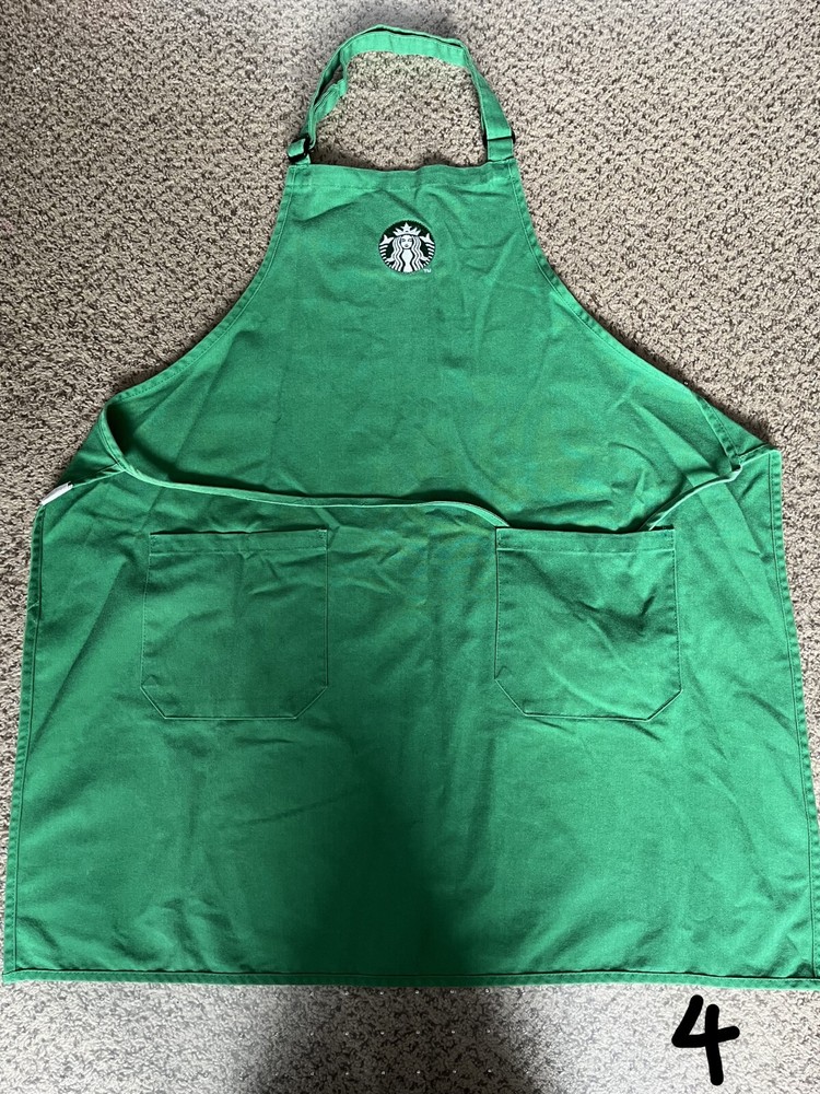 Starbucks Aprons(Green)-Used- All 4 Authentic